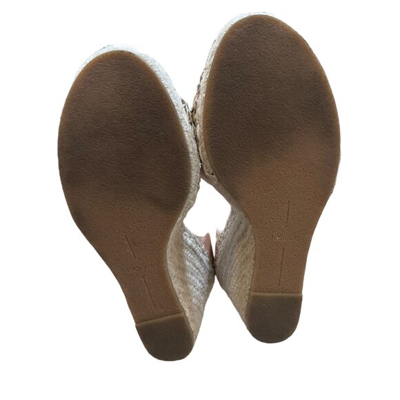 DOLCE VITA| Noor Leopard Calf Hair Espadrille Leather Wedges - SZ 10 worn 1X - Picture 8 of 11